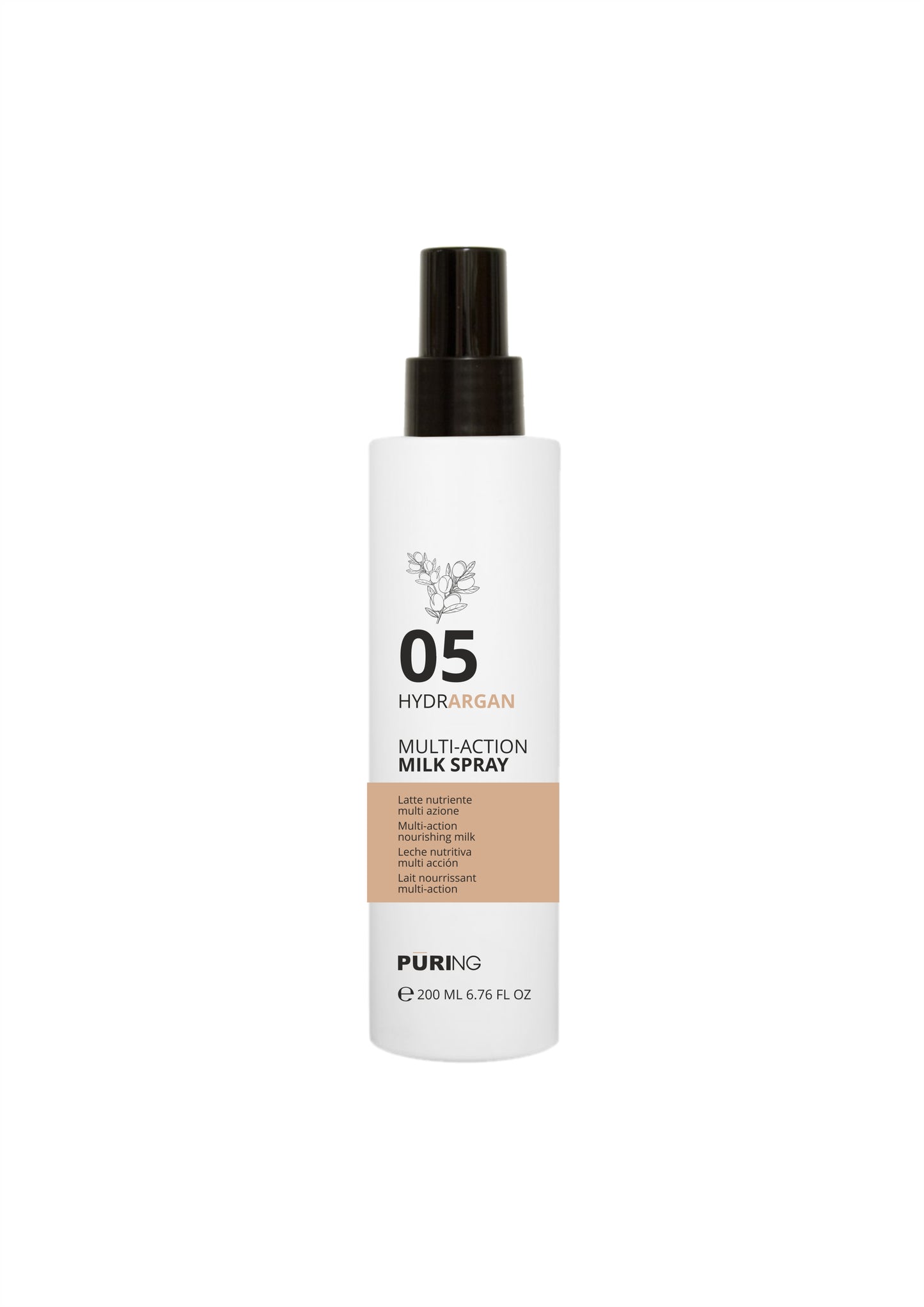 SPRAY LECHE NUTRITIVA MULTIACCION 05 HYDRARGAN COM ARGAN 200ML PURING - senza risc.