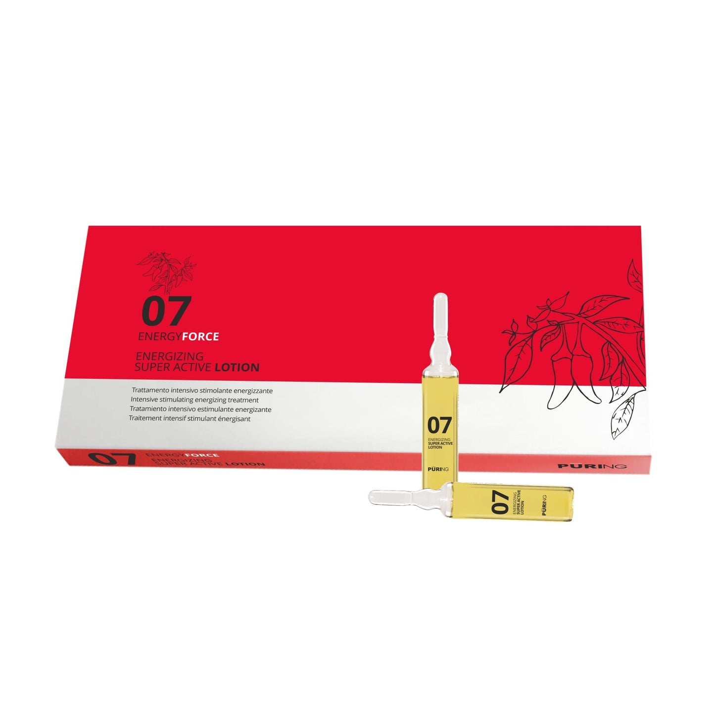 Ampolas Loção Tratamento Estimulante Superativo 12x10ml Energyforce Puring