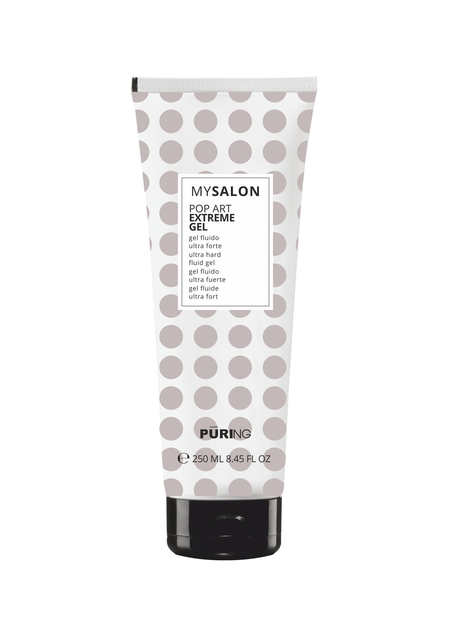Gel Fluido Modelador e Definição Pop Art Fixação Extra-Forte 250 ml MySalon Puring