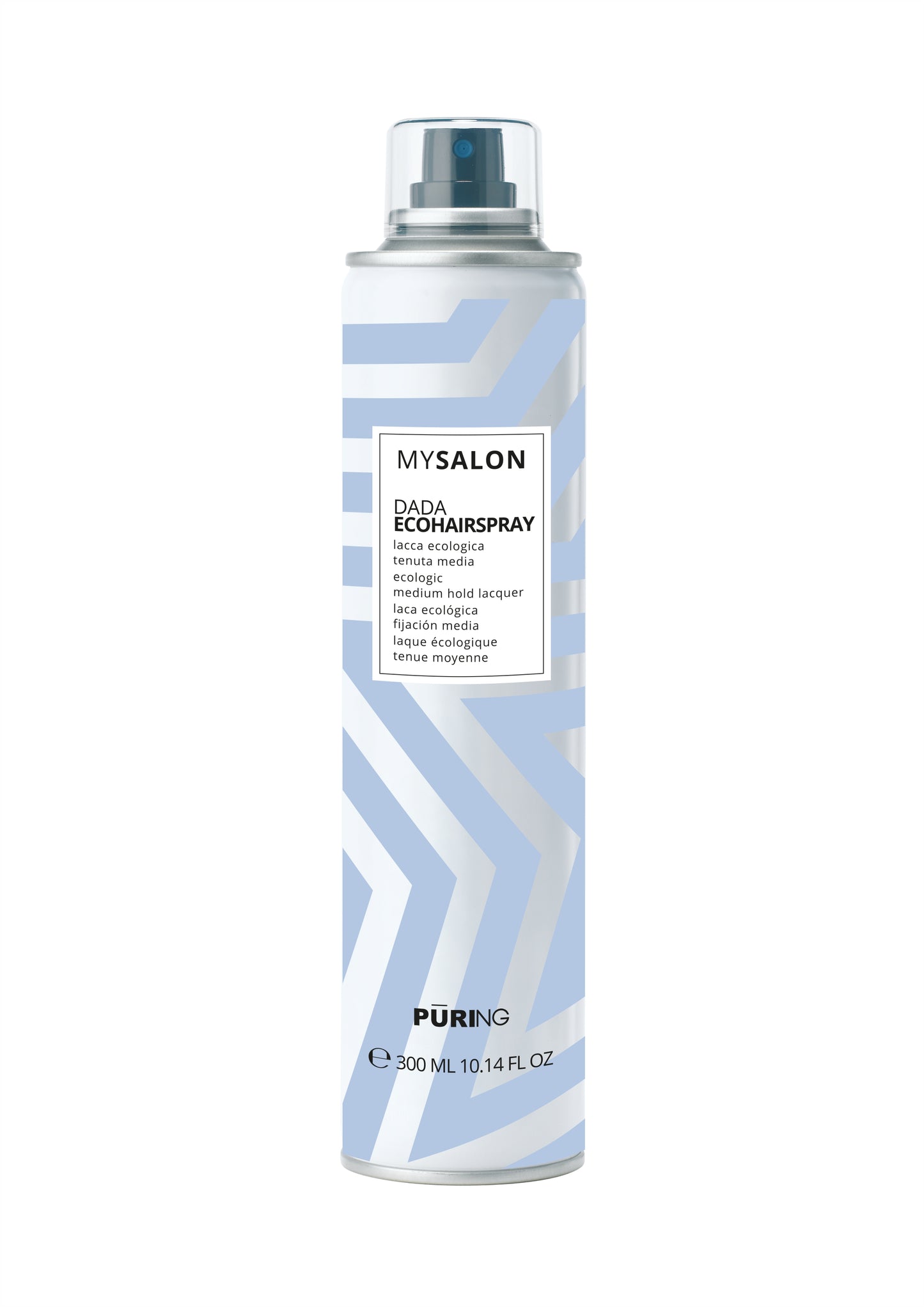 Laca Spray Ecológica Dada Fixação Suave 300 ml MySalon Puring