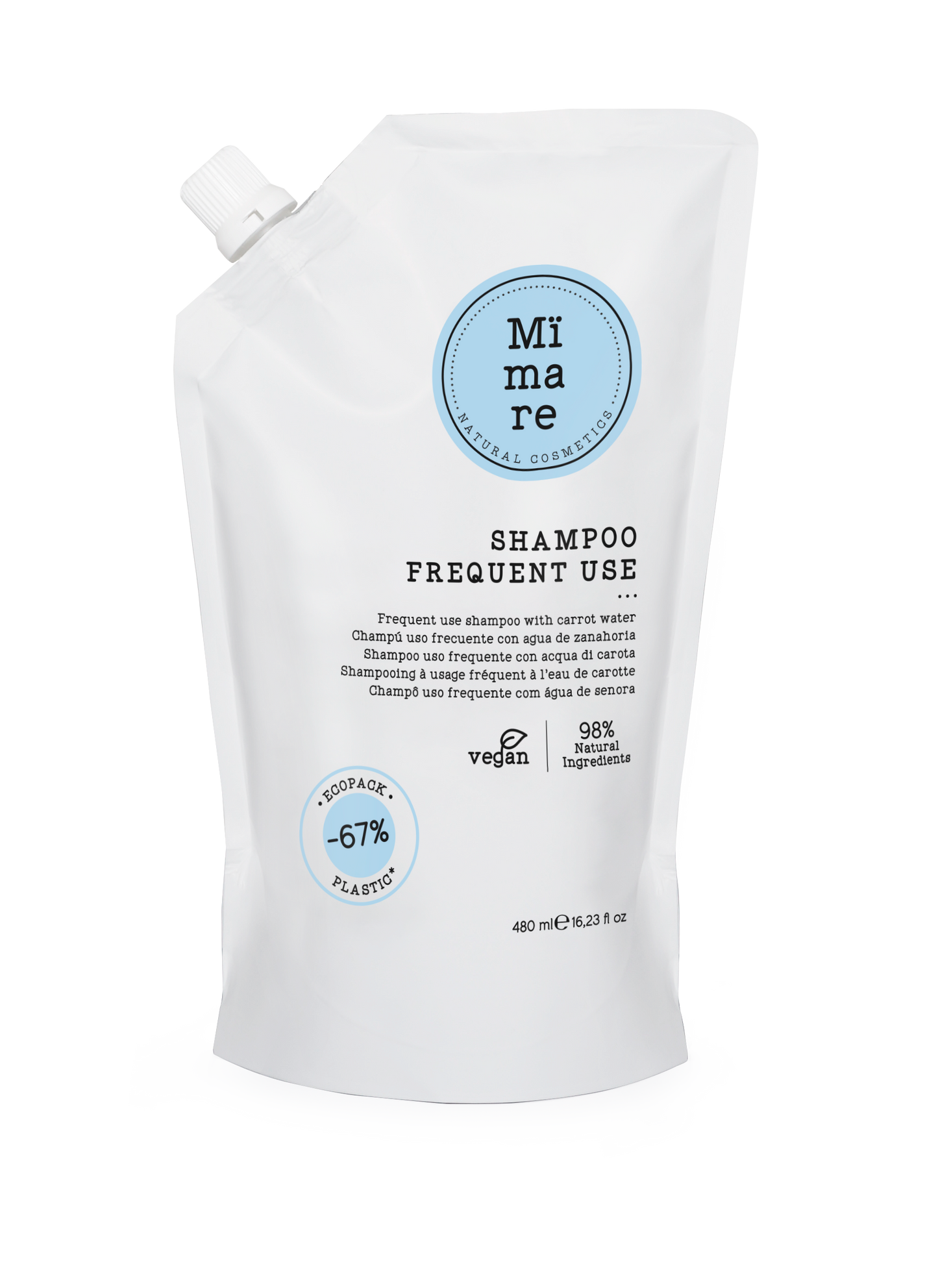 Shampoo de Uso Frequente com Água de Sene Mimare