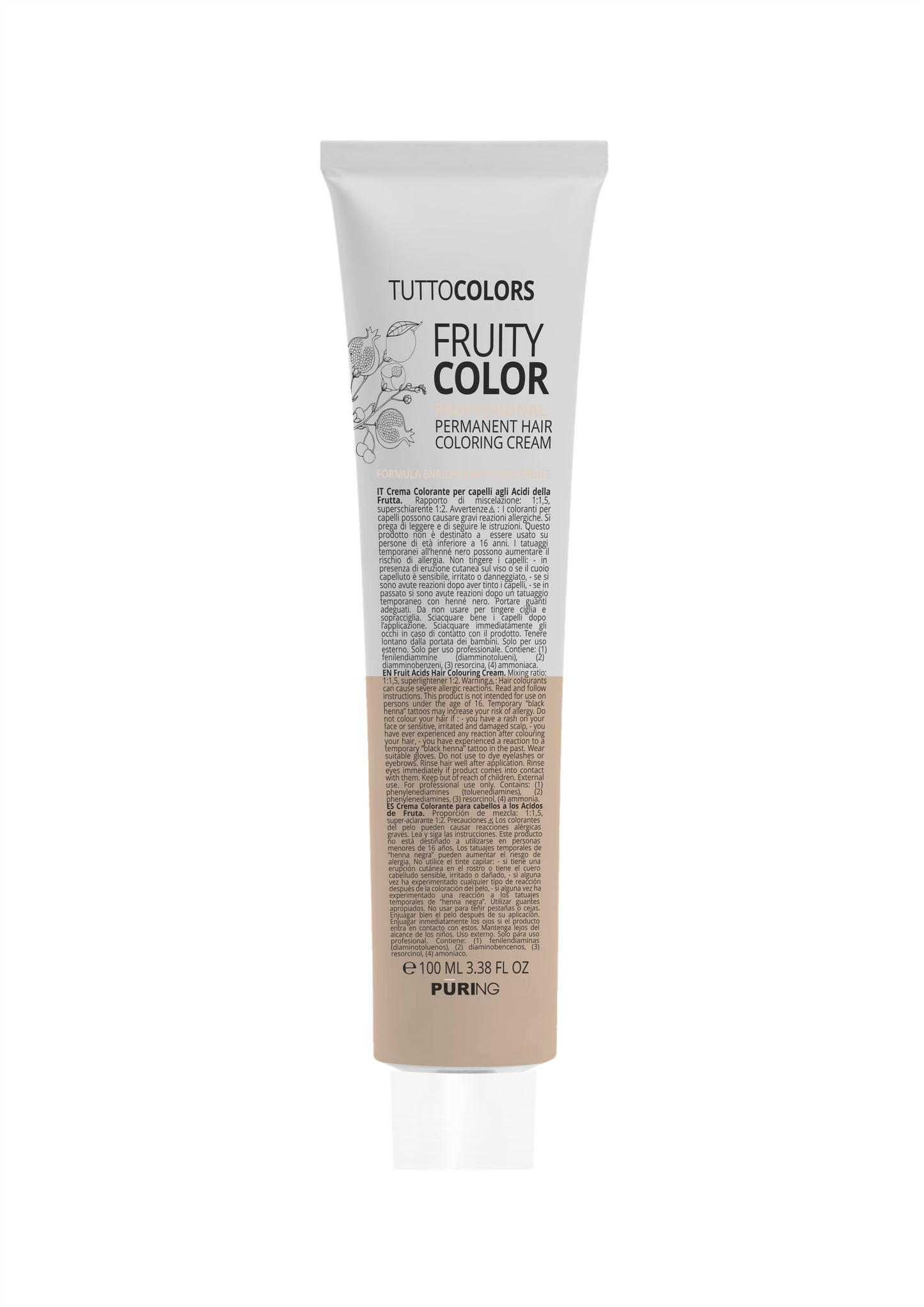 Coloração Permanente Fruity Color 100ml Puring